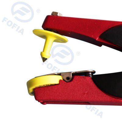 Tag Telinga Kustom Elektronik untuk Ternak Teknologi RFID Tipe FDX-B Model Bahan Plastik & TPU ET907