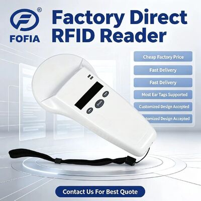 Waterproof RFID Handheld Reader Dengan 128x32 OLED Screen USB ForPlastic Solusi Jarak Panjang Untuk Hewan Peliharaan Dan Peternakan & Ranch Gunakan 125khz