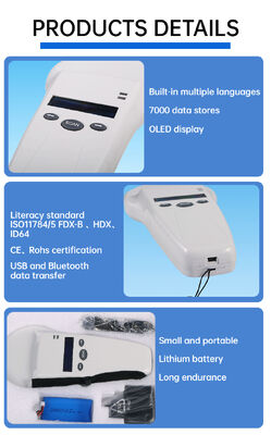 Waterproof RFID Handheld Reader Dengan 128x32 OLED Screen USB ForPlastic Solusi Jarak Panjang Untuk Hewan Peliharaan Dan Peternakan & Ranch Gunakan 125khz