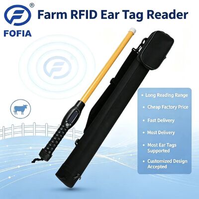 FOFIA Waterproof PT280 RFID Reader 134.2kHz PVC Plastik NLIS Australia ICAR Disetujui ID Sapi USB ISO 11784/5 10-20cm