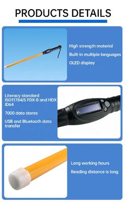 FOFIA Waterproof PT280 RFID Reader 134.2kHz PVC Plastik NLIS Australia ICAR Disetujui ID Sapi USB ISO 11784/5 10-20cm