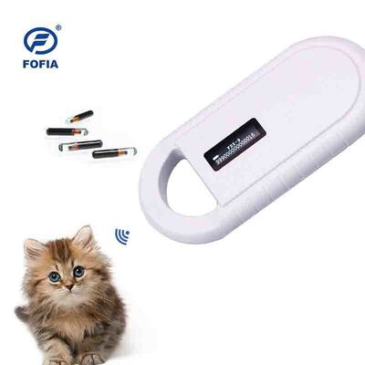 Handheld Animal Microchip RFID Card Reader PT160 134.2kHz OLED Screen USB Lithium Battery CE Sertifikasi Protokol ISO 11784/11785