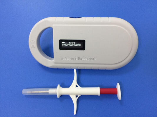 Handheld Animal Microchip RFID Card Reader PT160 134.2kHz OLED Screen USB Lithium Battery CE Sertifikasi Protokol ISO 11784/11785