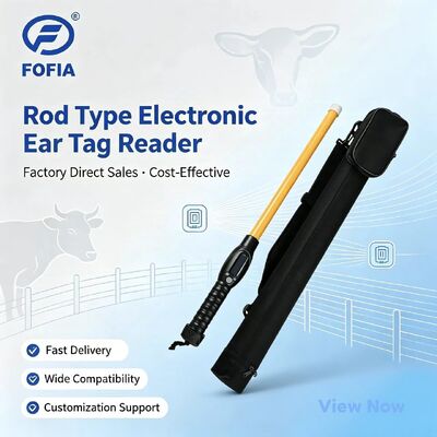 FOFIA PT280 RFID Stick Reader Handheld Multifungsi 128x32 OLED Screen 10-20m Jarak Membaca USB Untuk ISO 11784/5