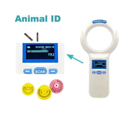 Waterproof FOFIA PT200 RFID Handheld Reader 128x64 OLED Screen Jarak Panjang Membaca 10-20m Protokol ISO11784/5