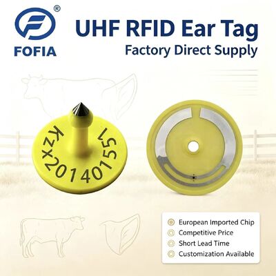 Fofia ICAR ET926 Waterproof RFID TPU Tag telinga hewan FDX-B 134.2Khz EM4305 Chip Sapi ternak Babi domba