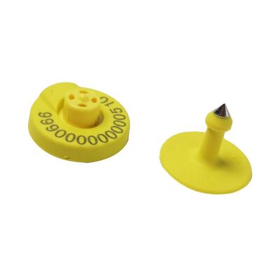Pengelolaan ternak RFID Ear Tag Anti Collision Standar IEC 68-2-27 Hewan