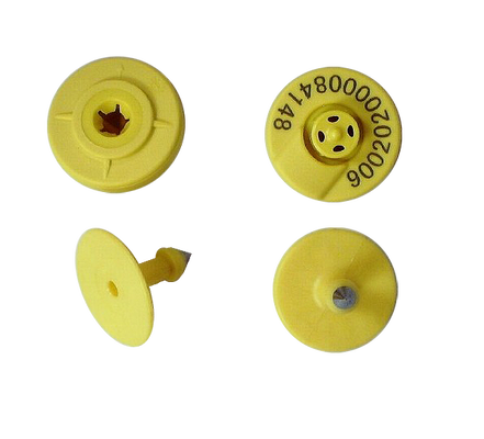 Pengelolaan ternak RFID Ear Tag Anti Collision Standar IEC 68-2-27 Hewan