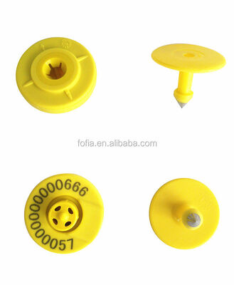 ICAR Long Range FDX / HDX RFID Ear Tags ISO 11784/5 Untuk Sapi, Domba dan Kambing Peternakan