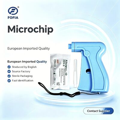 Fofia RFID 134.2kHz ICAR Bersertifikat Tipe Terpisah Microchip ID Hewan 2.12*12mm Model ZS005 Bahan Tahan Air Baru 1.5 Tahun
