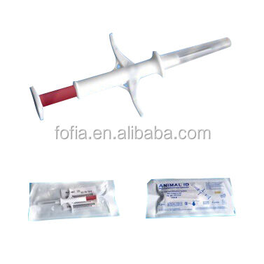 Fofia 2026 Produk Baru Terlaris RFID 134.2kHz Bahan PP Microchip ID Hewan Penggunaan Pertanian Hewan Peliharaan Suntikan Tahan Air Tag Telinga RFID 1.5 Tahun