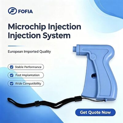 Fofia 2026 Terlaris Baru RFID 134.2kHz Chip Mikro Hewan Anjing Tipe Split Plastik ZS008 Tahan Air untuk Injeksi Hewan Peliharaan