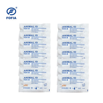 ICAR Sertifikasi Fofia 2026 New Hot Selling RFID 134.2kHz Anjing Hewan ID Microchip Split Type Plastik ZS008 Waterproof untuk hewan peliharaan