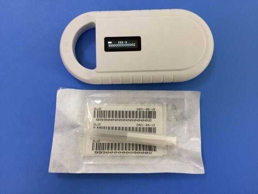 Fofia Handheld Plastic Animal Microchip RFID Card Reader PT160 134.2kHz OLED Screen USB Lithium Battery CE Sertifikasi ISO
