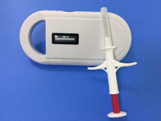 Fofia Handheld Plastic Animal Microchip RFID Card Reader PT160 134.2kHz OLED Screen USB Lithium Battery CE Sertifikasi ISO