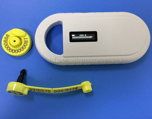 Fofia Handheld Plastic Animal Microchip RFID Card Reader PT160 134.2kHz OLED Screen USB Lithium Battery CE Sertifikasi ISO