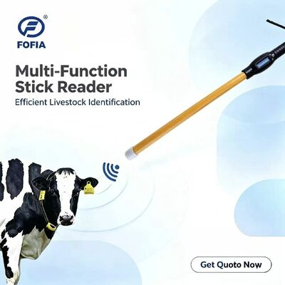 New FOFIA Waterproof RFID Stick Reader 134.2kHz ID Sapi USB RS232 7000 Catatan Penyimpanan ISO11784/5 Jarak Bacaan Panjang