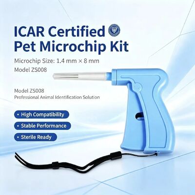 Fofia 2026 New Hot Selling RFID 134.2kHz Dog Animal ID Chip Split Type Plastic ZS008 Waterproof 3-Year Warranty for Pet