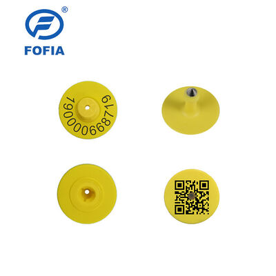 Baru UHF Elektronik Waterproof RFID TPU 5,7mm Kuning Tag Telinga Hewan ET933+T901 Chip 5 Tahun Garansi Fofia Sapi Penggunaan Made