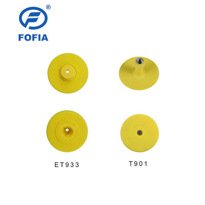 Baru UHF Elektronik Waterproof RFID TPU 5,7mm Kuning Tag Telinga Hewan ET933+T901 Chip 5 Tahun Garansi Fofia Sapi Penggunaan Made