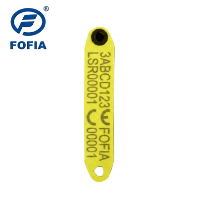 Fofia baru tahan suhu tinggi terintegrasi anti-shedding elektronik ET969 domba kuning RFID ear tag TPU bahan RF hewan