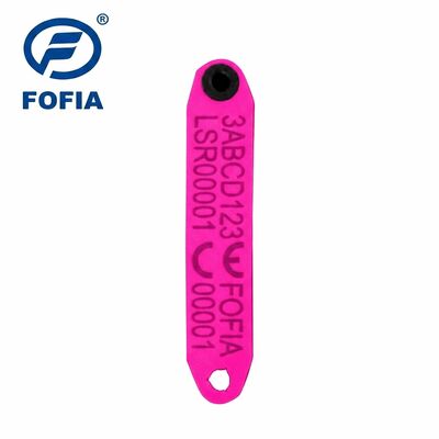 Fofia baru tahan suhu tinggi terintegrasi anti-shedding elektronik ET969 domba kuning RFID ear tag TPU bahan RF hewan