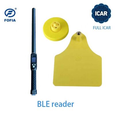 Tag Telinga Sapi Babi Domba FOFIA LF Tahan Air TPU Kuning ET908+T905 Chip EM4305 Garansi 5 Tahun 14.5mm