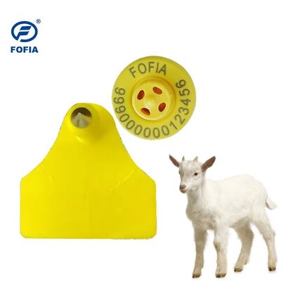 Fofia ET957+T967 Lamb Kambing Kombinasi Penggunaan Peternakan Elektronik Pelacakan Tag Telinga Baru Kualitas Tinggi RFID TPU Laser Coding 3 Tahun