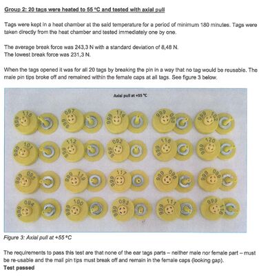 Tag Telinga Hewan ICAR ET908+T901 Tahan Air RFID LF TPU Kuning 14.5mm Sapi Sapi Chip Garansi 5 Tahun Sapi