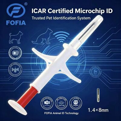 FOFIA New RFID 134.2kHz Microchip Hewan FDX/EM4305 Chip IP67 Waterproof Sapi/Babi/Domba Hewan Peliharaan PP