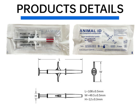awet Fofia Baru jual panas RFID 134.2kHz PP Bahan ID Anjing Microchip Waterproof Farm Use Pet Injection 1.5 Tahun Tag Telinga