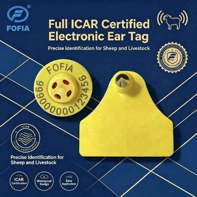 tahan air kambing domba pelacakan hewan elektronik ear tag baru kualitas tinggi RFID TPU laser coding 3 tahun model garansi
