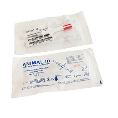 Fofia baru tahan air putih RFID microchip hewan ZS006 dengan IP67 dan 1,5 tahun garansi untuk anjing kucing & hewan peliharaan Tag suntikan