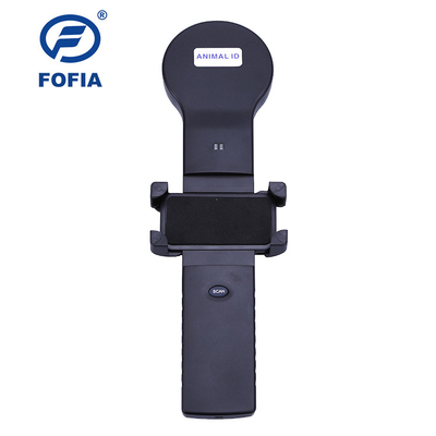 Intelligent Microchip Rfid Reader Work With Mobile Phone , Rfid Cattle Tag Reader
