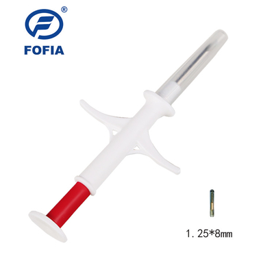 Bio Glass 1.25 * 8mm Pet ID Microchip, Peralatan Hewan Hewan Syringe Chip