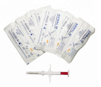 2.12 * 12mm Kaca Transponder Identifikasi Hewan Microchip ID Hewan