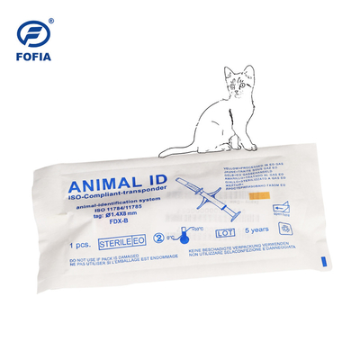 RFID 134.2khz Identity Animal Tracker Microchip Untuk Anjing