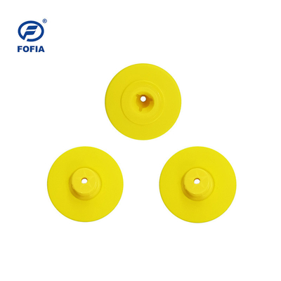 960MHz Farms Electronic Ear Tags Sapi UHF Warna Kuning 96 Bits