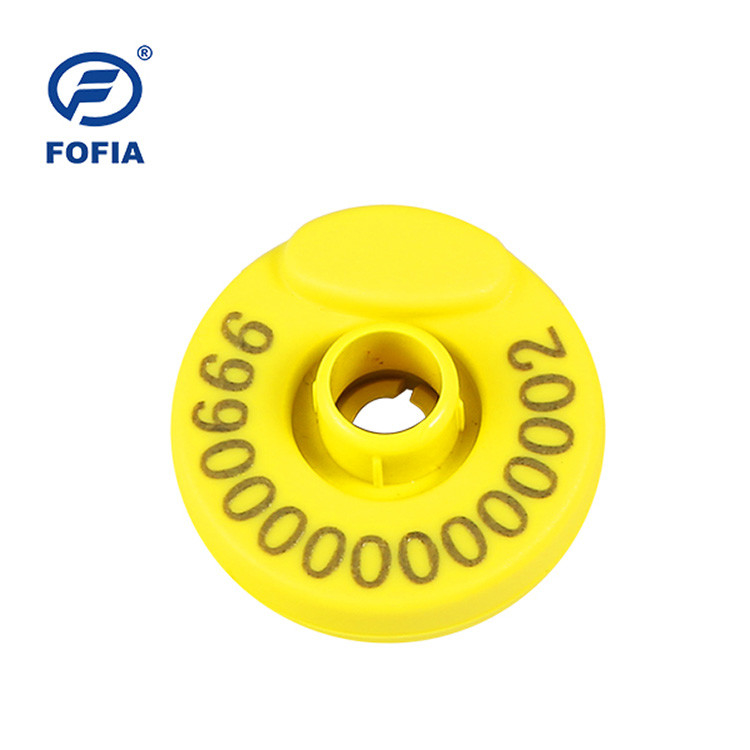 TPU Material RFID ear tag untuk identifikasi babi chip Eropa dengan keamanan data yang unik