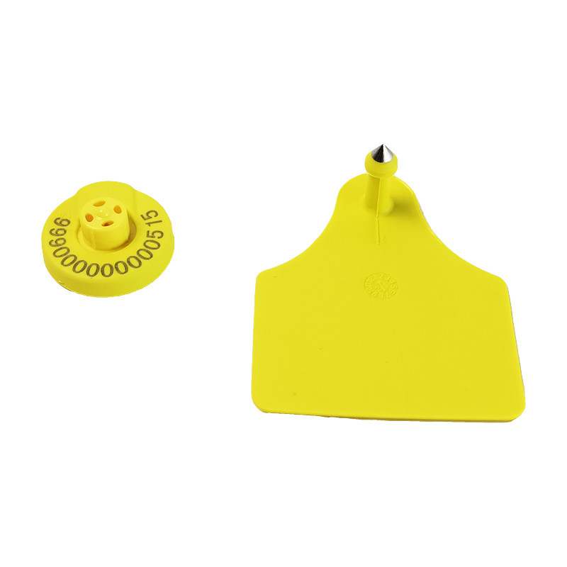Warna dan Frekuensi RFID Ear Tag Untuk Sapi Dengan Berat 2g Dan Tinggi 22,5mm