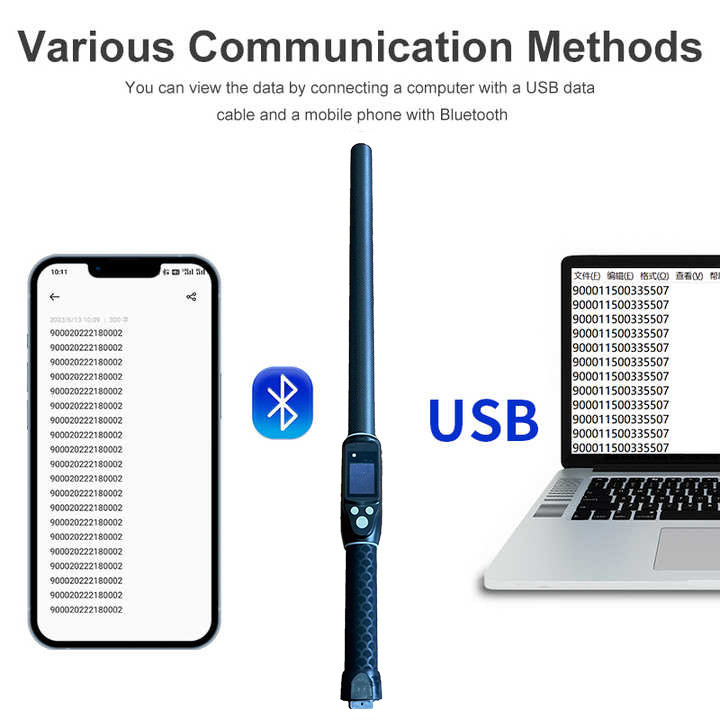ISO11784/5 RFID Handheld 134.2khz Jangka panjang UHF RFID Reader