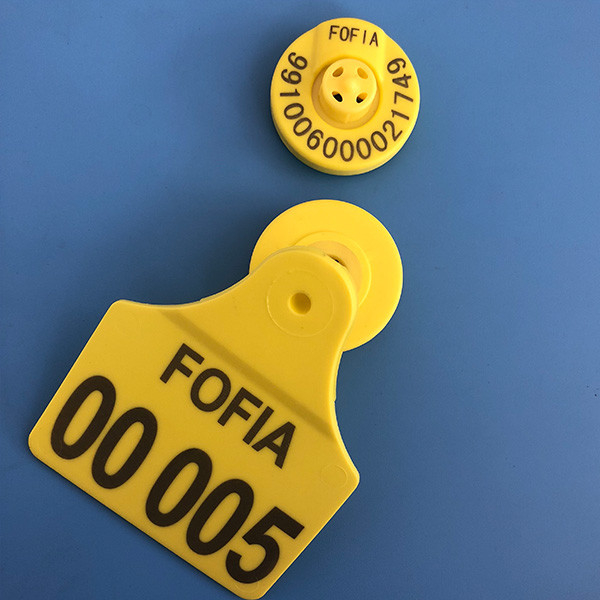 Tag Telinga Elektronik Tahan Air Hewan Rfid ISO11784 50pcs