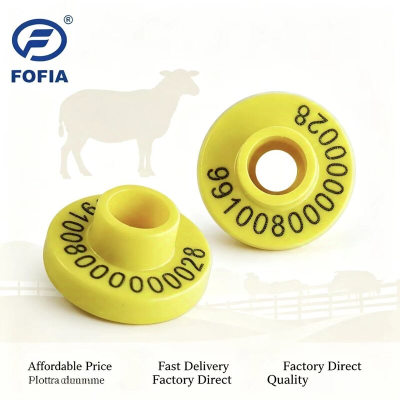 Durable Electronic Ear Tags for Cattle Livestock Identification and Monitoring with  TPU Material for Farm Management