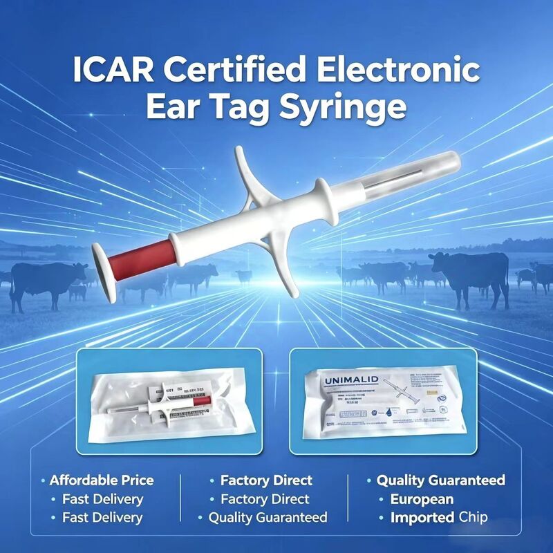 Microchip ID Hewan Chip Identifikasi Ultra Kecil untuk Hewan Peliharaan ICAR Sertifikasi Klinik Veteriner dan Sistem Pelacakan Hewan