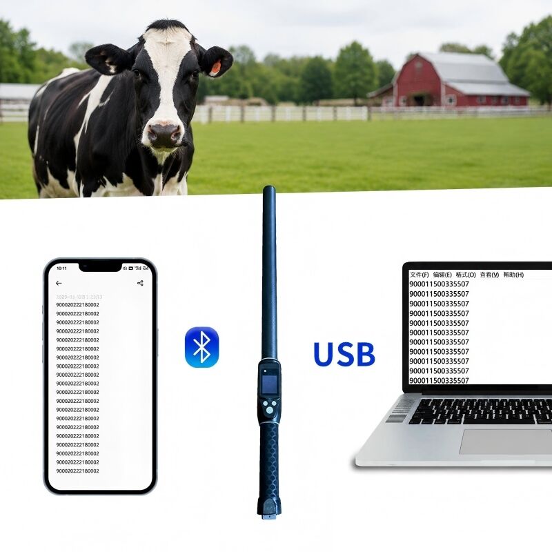 PT290 LF RFID Stick Reader. 134.2KHz Bluetooth Handheld Scanner Dengan Protokol ISO11784/5 FDX-B Dan HDX USB Bluetooth Interface