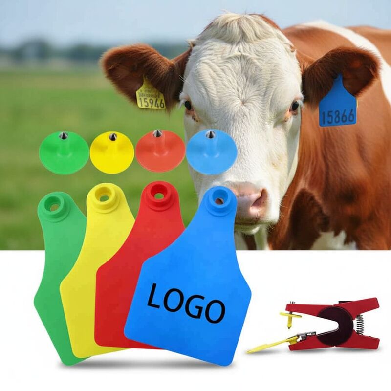 Tag Telinga Hewan Baru T921 Kuning TPU RFID Berkualitas Tinggi untuk Penggunaan Sapi Peternakan