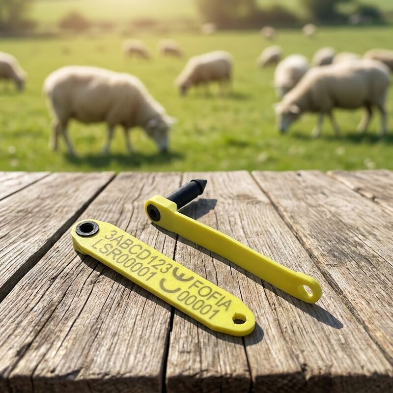 Long One-piece TPU Electronic Ear Tag 134.2KHz untuk Domba dan Kambing
