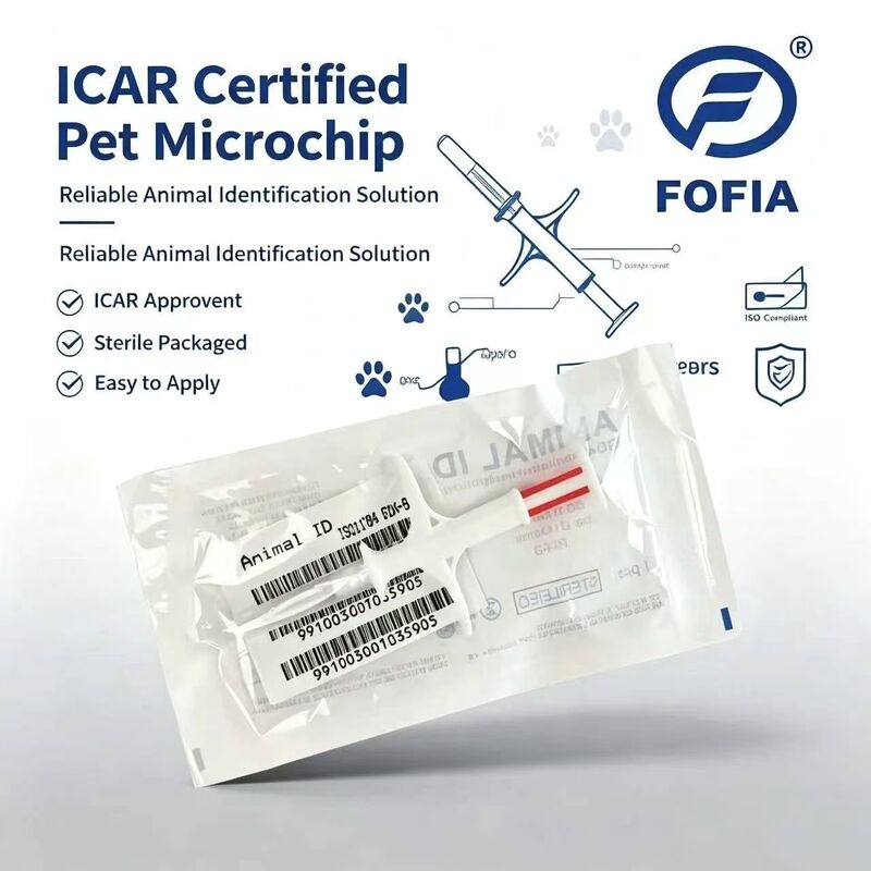 awet Fofia Baru jual panas RFID 134.2kHz PP Bahan ID Anjing Microchip Waterproof Farm Use Pet Injection 1.5 Tahun Tag Telinga